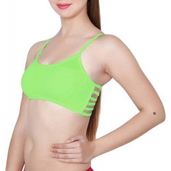 Cage Six-strap Bralette Neon-Green Free size from 30 to 36d